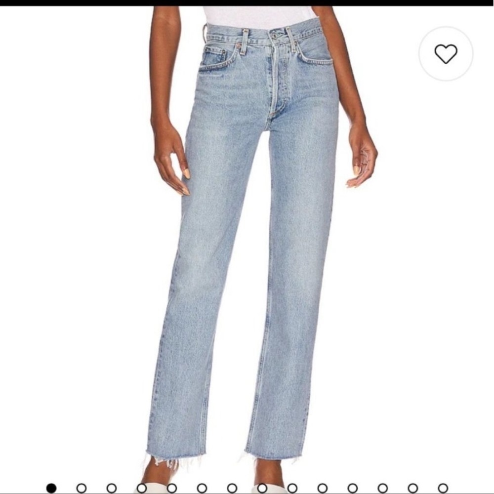 Agolde Lana Straight Jeans in Sway Wash